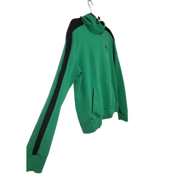 Puma Men's Green Hoodie - Picture 3 of 7